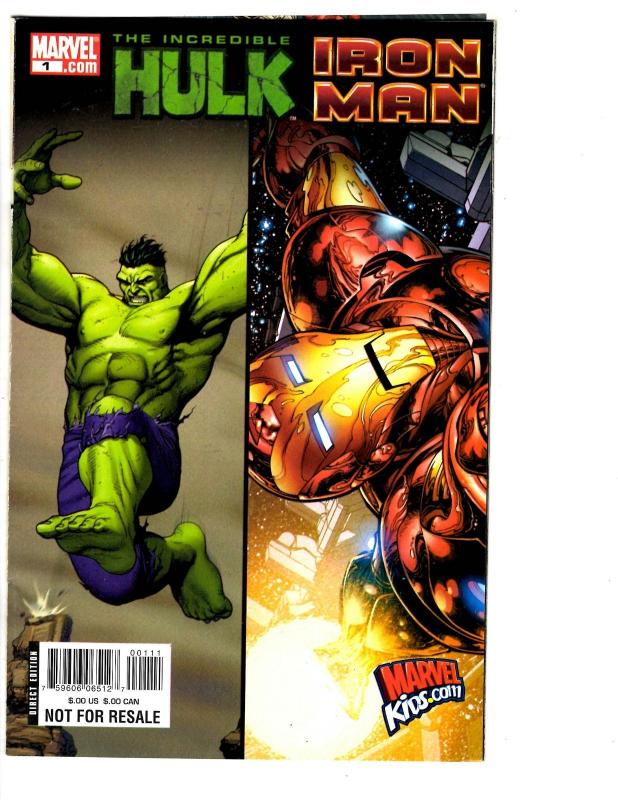 2 Hulk Marvel Comic Books Incredible Hulk Iron Man # 1 Ultimate Annual # 1 BH35