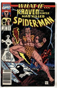 What If #17 1990 Spider-Man-Kraven-comic book-VF-