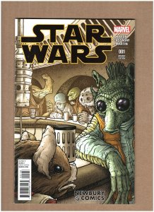 Star Wars #1 Marvel Comics 2015 Newbury Comics Variant Greedo NM- 9.2