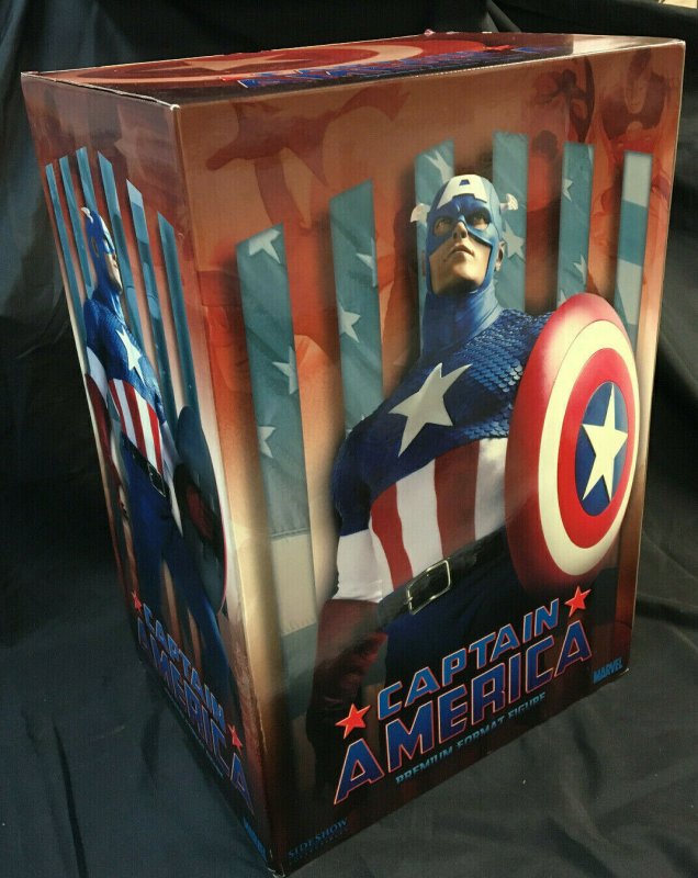 CAPTAIN AMERICA PREMIUM FORMAT SIDESHOW COLLECTIBLES MIB $1,000 OR BEST OFFER