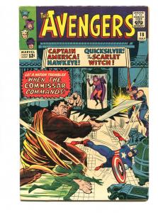 AVENGERS #18 1965-MARVEL-CAPTAIN AMERICA-SCARLET WITCH-VF