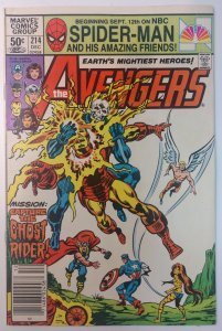 The Avengers #214 (6.0-NS, 1981) Water Stain Top Corner