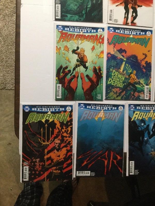 Aquaman Rebirth 1 1 2 3 4 5 6 7 9 10 11 12 13 14 Nm Near Mint Variant Set IK