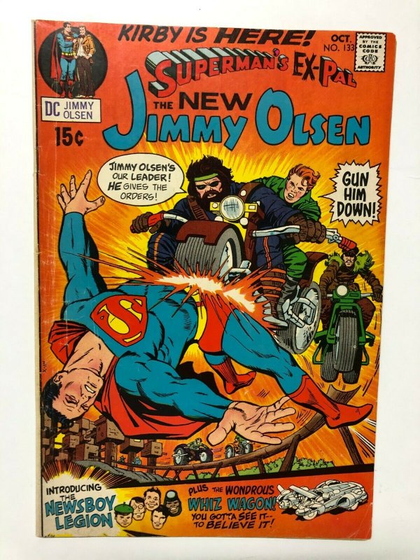 JIMMY OLSEN 133 October 1970 VG KIRBY story/art 4th world begins CLASSIC