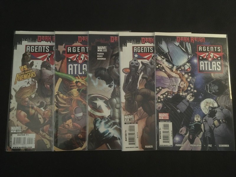 AGENTS OF ATLAS(2009) #1, 2, 3, 4, 5, 6, 7, 8, 9, 10, 11 VFNM Condition