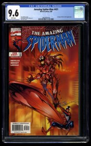 Amazing Spider-Man #431 CGC NM+ 9.6 White Pages 1st Cosmic Carnage!