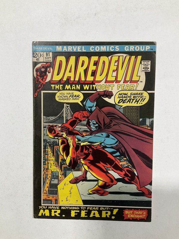 Daredevil 91 Very Fine Vf 8.0 First New Mr Fear Marvel