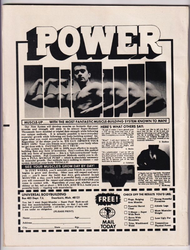 Monster Fantasy #4 Jack Nicholson | Abbott & Costello (Mayfair, October 1975)