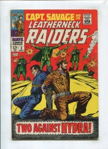 CAPT SAVAGE & LEATHERNECK RAIDERS #3 (6.0) TWO AGAINST HYDRA 1968