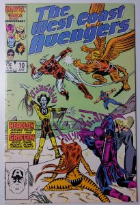 West Coast Avengers #10 (9.2, 1986) 1st app of Headlok