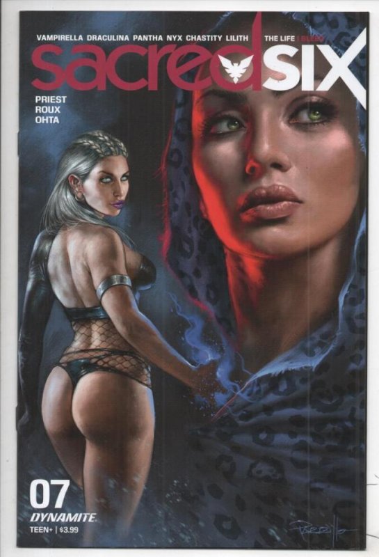 SACRED SIX #7 A, 1st, NM, Parrillo Vampirella  Dynamite 2020 2021