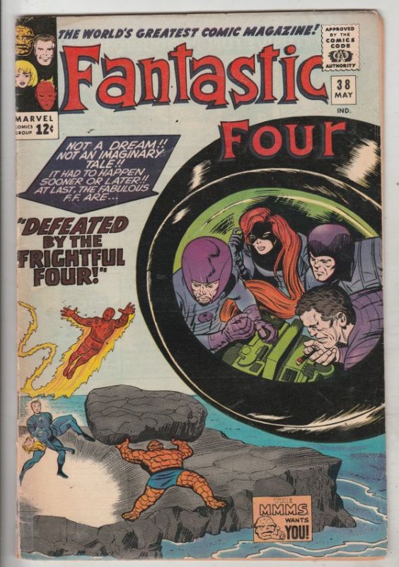 Fantastic Four #38 (May-65) GD/VG Affordable-Grade Fantastic Four, Mr. Fantas...