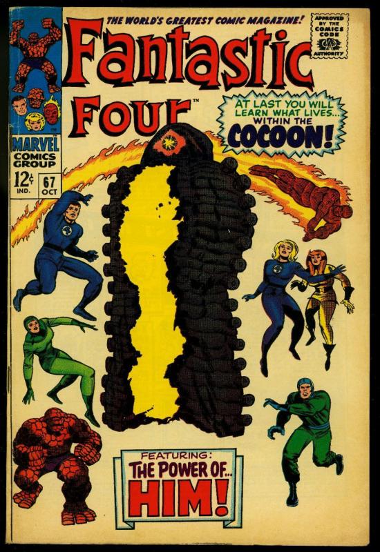 Fantastic Four #67 1967- Hot Book- 1st HIM / WARLOCK - FN
