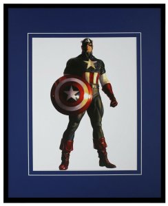 Captain America Framed 16x20 Alex Ross Official Marvel Poster Display Avengers