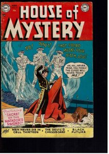 House of Mystery #12 (1953)*Stains Back Cover*