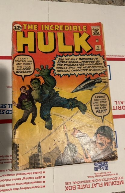 The Incredible Hulk #3 (1962)The Hulk goes beserik- see deecription