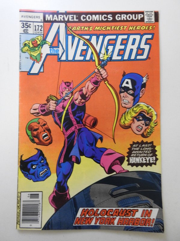 The Avengers #172 (1978) Awesome Cover! Sharp VG+ Condition!