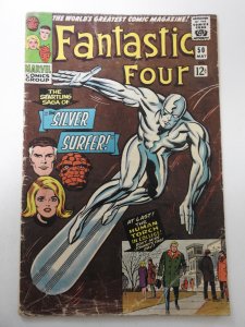 Fantastic Four #50 (1966) GD Condition  Silver Surfer traced on fc, tape pull bc