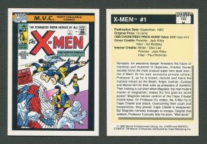 1990 Marvel Comics Card  #125 (X-Men #1 Cover) / MINT