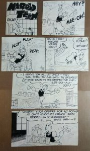 HAROLD TEEN by Carl Ed original comic strip art panel lot 