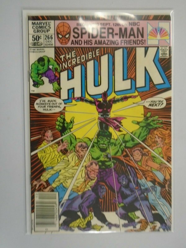 Incredible Hulk #266 Newsstand edition 6.0 FN (1981 1st Series)