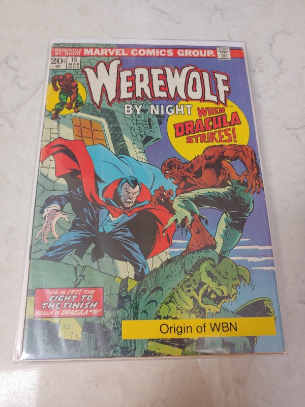 Werewolf by Night #15 (1974) ORIGIN OF WEREWOLF BY NIGHT