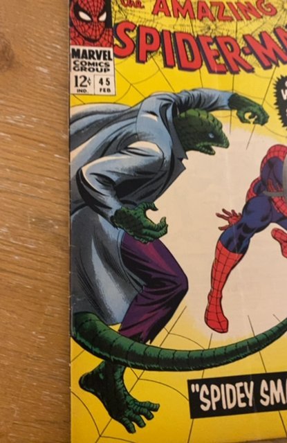 The Amazing Spider-Man #45 (1967)The lizard FN+ Better