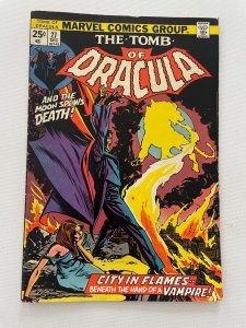 Tomb Of Dracula # 27 FN/VF Marvel Comic Book Vampire Horror Monster Blade 9 J254