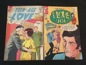 TEEN-AGE LOVE #29, I LOVE YOU #99 Charlton Romance Comics