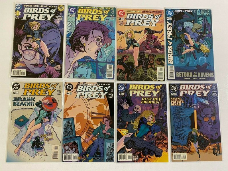 Birds of Prey lot 48 from #1-49 missing #8 avg 8.0 VF #1 is 4.0 VG (1999-2003)