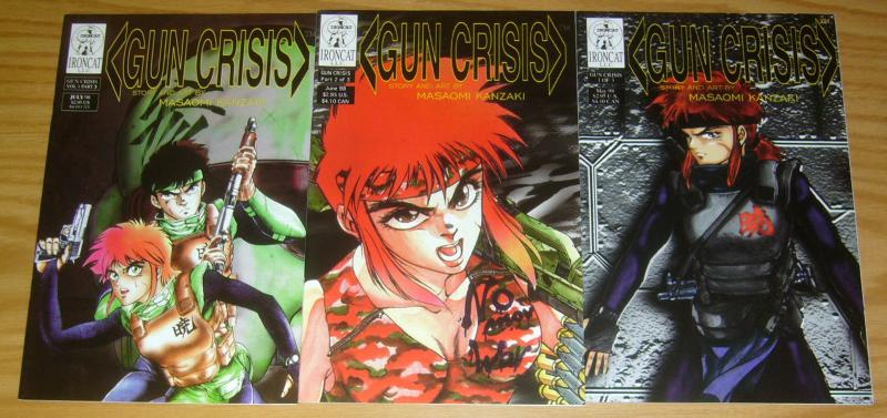 Gun Crisis #1-3 VF/NM complete series - ironcat comics - masaomi kanzaki set 2