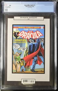 Incredible Hulk #11 CGC 9.8 Tomb of Dracula 17 1974 Vampire Homage Marvel 2024