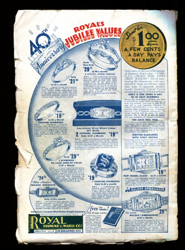 Western Aces 7/1935-Raphael DeSoto cover art-Pulp Magazine