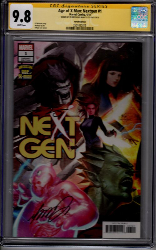 Age of X-Man: Nextgen #1! Lee Variant Cover! CGC SS 9.8! Sigs by Brisson & To!