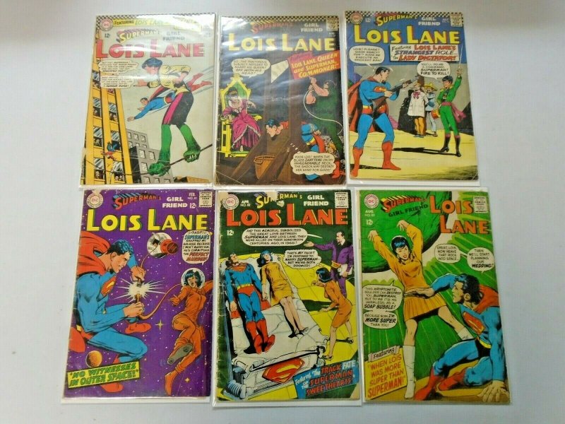 Silver Age Lois Lane Comic Lot 12¢ Covers From #41-85 13 Diff Avg 3.0 (1963-68)