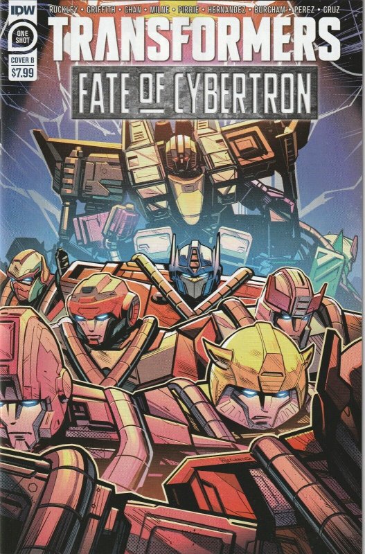 Transformers Fate Of Cybertron # 1 Cover B NM IDW [I9]