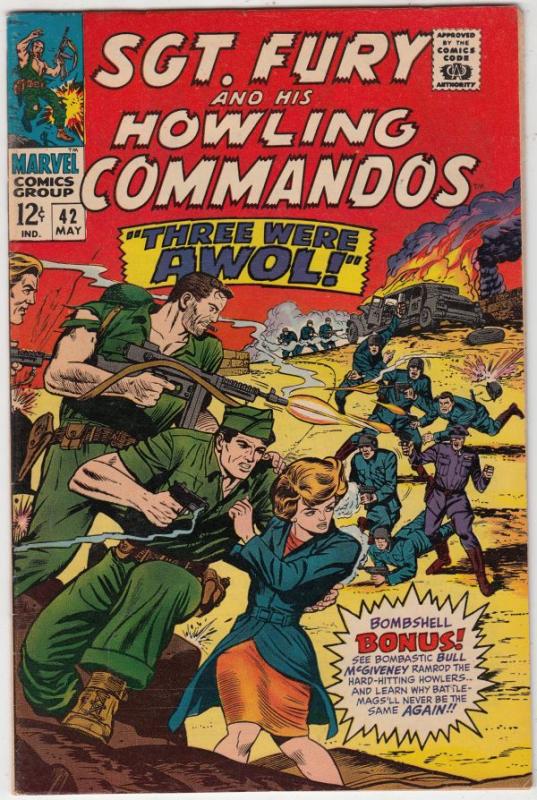 Sgt. Fury and His Howling Commandos #42 (May-67) VF/NM High-Grade Sgt. Fury, ...