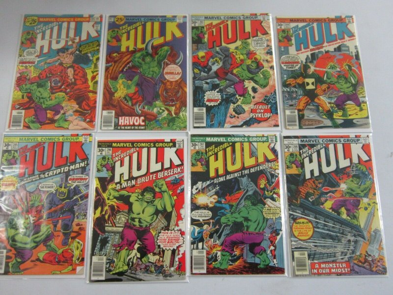 Hulk comic lot from #201-249 42 different books average 4.0 VG (1976-80)