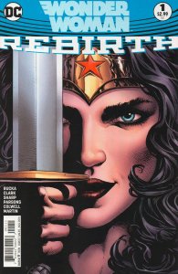 Wonder Woman #1 - Rebirth - Portrait with Sword - 2016 (High Grade)