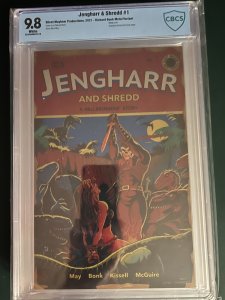 Jengharr and Shredd #1 2021 Richard Bonk Metal Graded CBCS 9.8 Silent GB03
