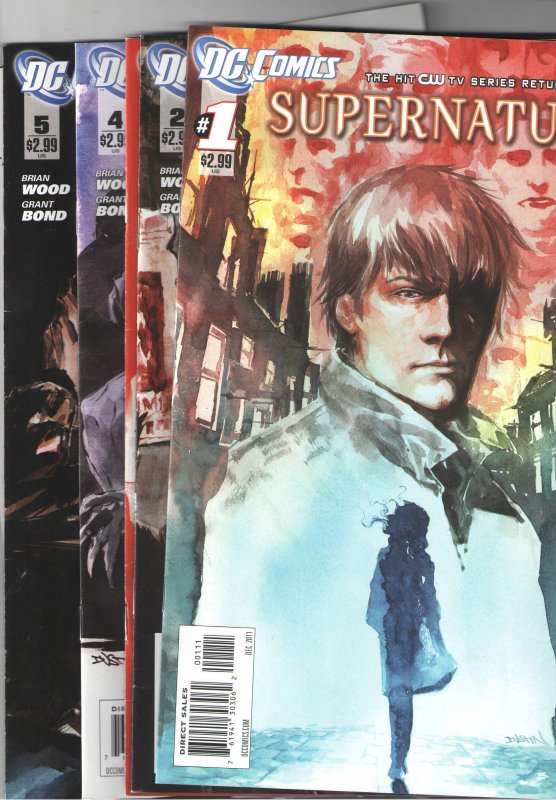 SUPERNATURAL #1,2,3,4,5,6; (2011 DC)(CW);NM 9.2-9.8.HARD TO FIND!