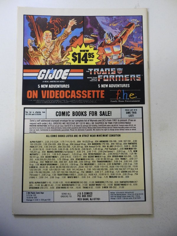 The Uncanny X-Men #202 (1986) VF Condition