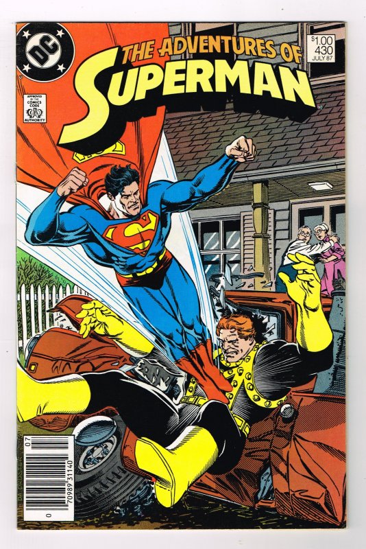 Adventures of Superman #430 (1987) - RARE PRICE OF $1.00  NOT THE COMMON 75Cents