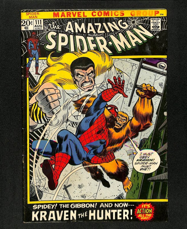 Amazing Spider-Man #111 Kraven the Hunter!