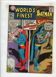 WORLDS FINEST #171 (5.0) BATMAN AND SUPERMAN!! 1967