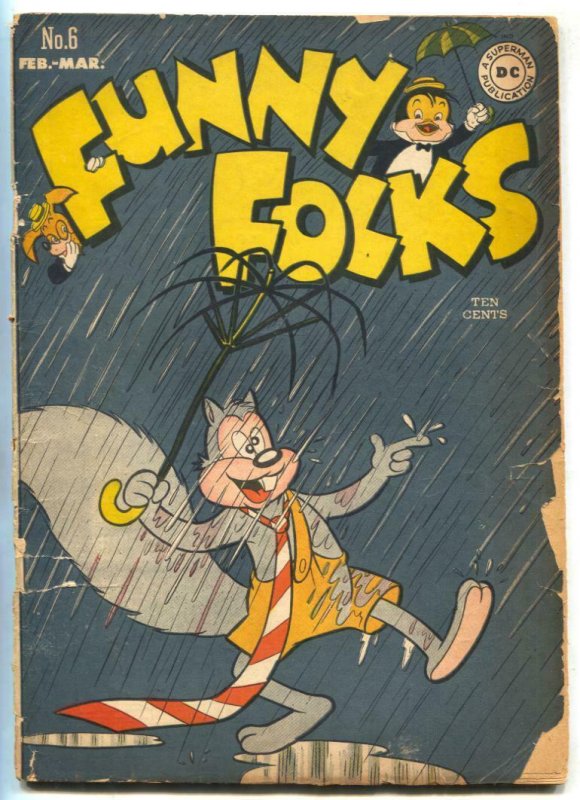Funny Folks #6 1948- Nutsy Squirrel- DC Funny Animal G