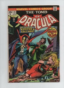 The Tomb Of Dracula #29 - Vampire Goes Mad - (Grade 7.0) 1974