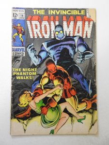 Iron Man #14 (1969) FR/GD Condition 3 in spine split