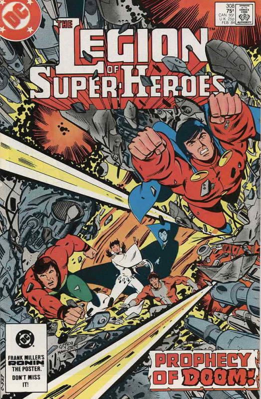 Legion of Super-Heroes, The (2nd Series) #308 VF; DC | save on shipping - detail