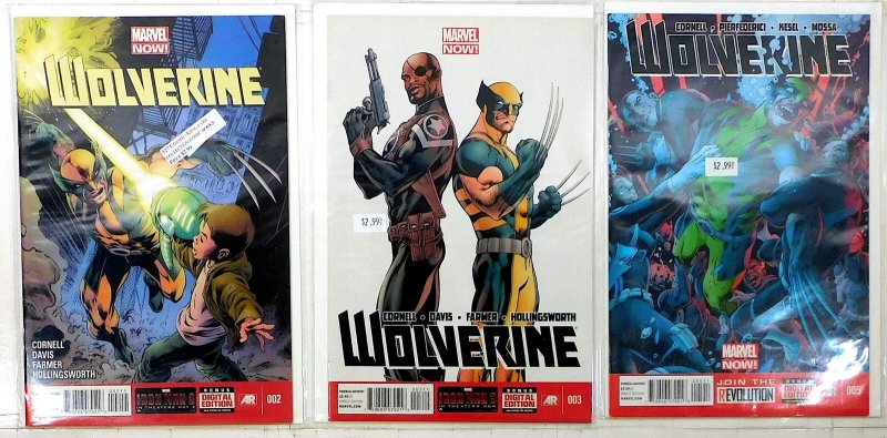 Wolverine Lot of 3 #2, 3, 5 (2013) Marvel Comics 1st Print Comic Books